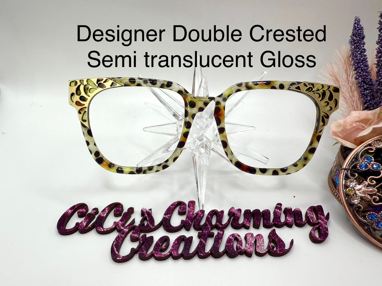 Designer Double Crested Semi Translucent