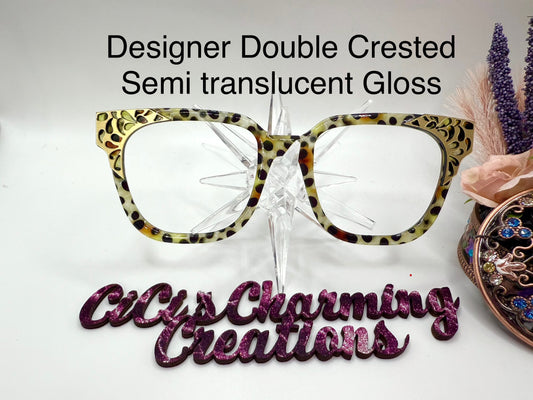 Designer Double Crested Semi Translucent