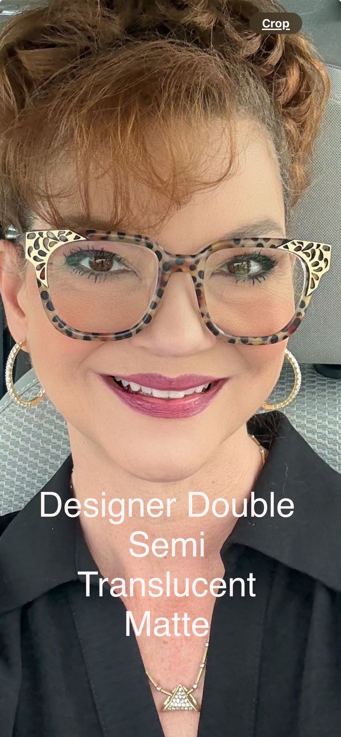 Designer Double Crested Semi Translucent